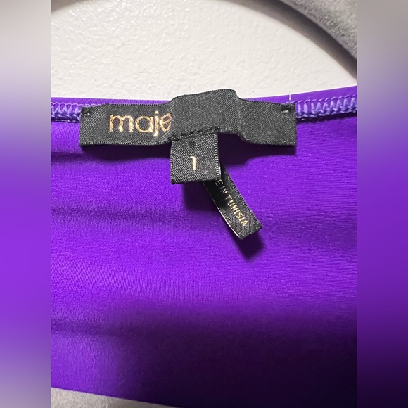 Maje Low-cut Bodysuit, Size 1 (Size Small) - Picture 6 of 9